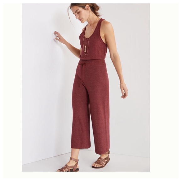 Anthropologie Pants - Anthro Daily Practice Sweater Knit Jumpsuit S M